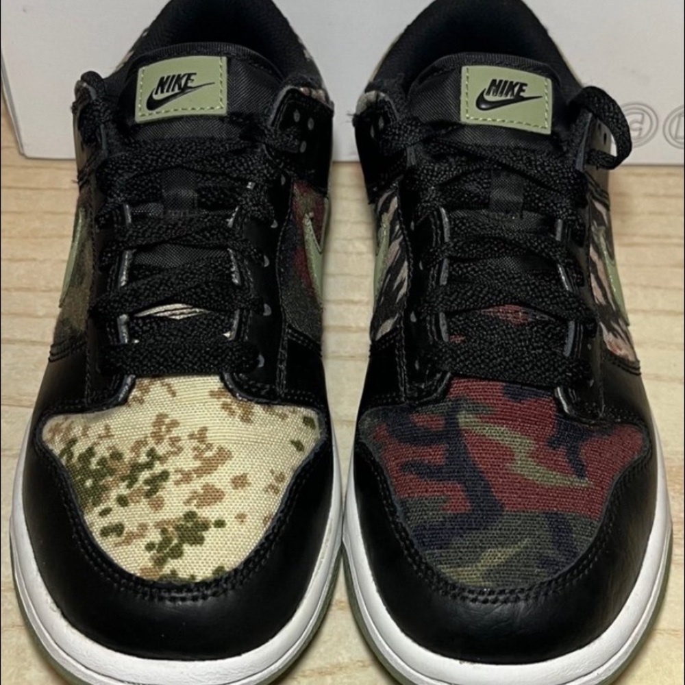 Black Low-Top Camo Jordan’s